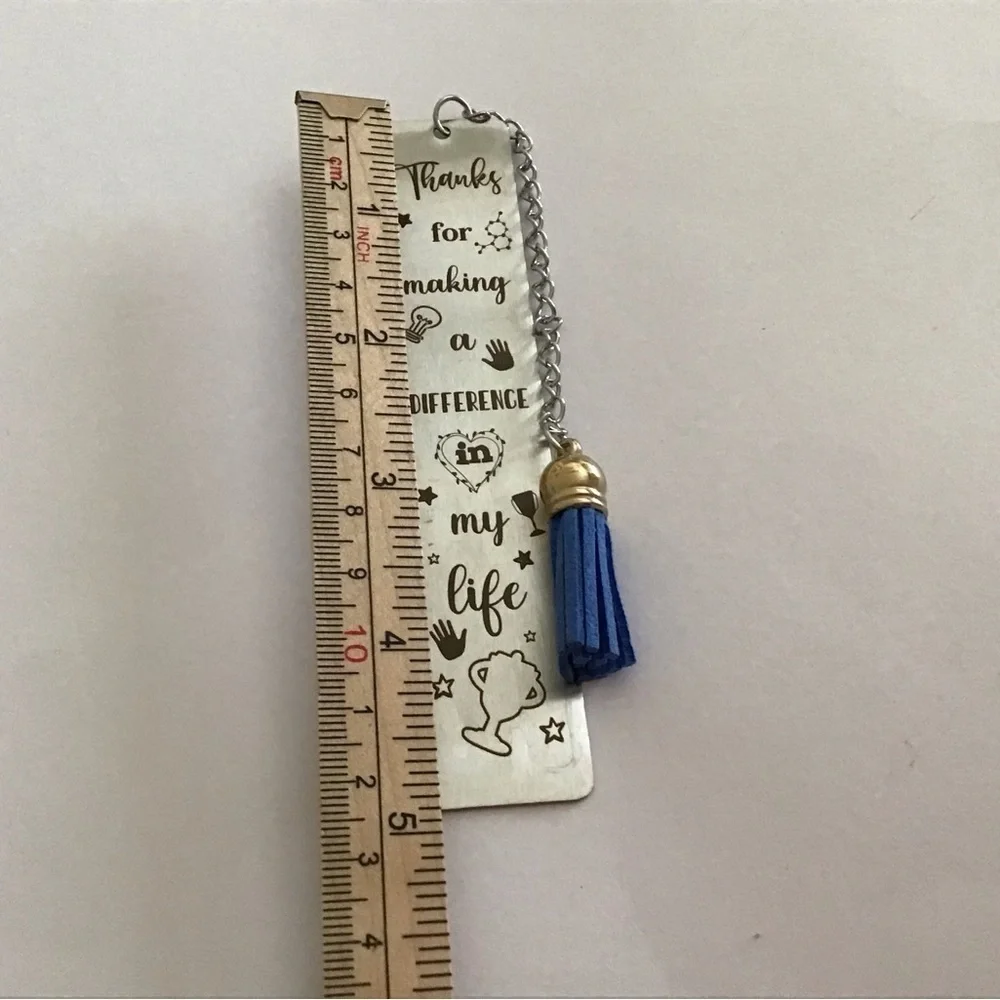 Metal Bookmarks with  Tassel  - Teacher Appreciation Bookmarks - Teacher gifts. - Picture 14 of 16
